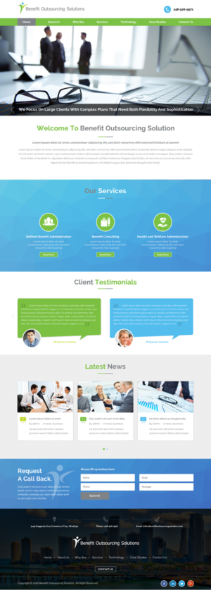 Web-Design von Sbss für Benefit Outsourcing Solutions Inc | Design: #11331258