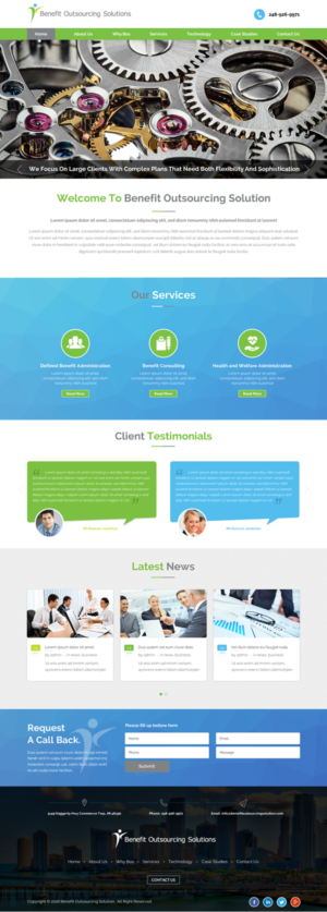 Web-Design von Sbss für Benefit Outsourcing Solutions Inc | Design: #11331260