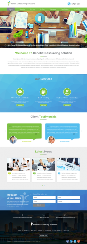 Web-Design von Sbss für Benefit Outsourcing Solutions Inc | Design: #11331263