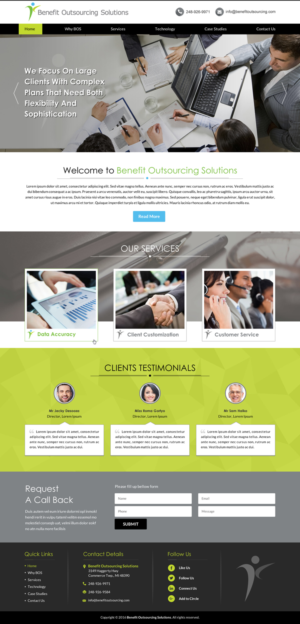 Web-Design von Sbss für Benefit Outsourcing Solutions Inc | Design: #11335212