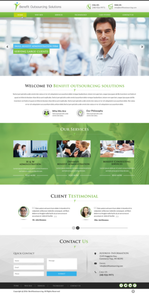 Web-Design von Sbss für Benefit Outsourcing Solutions Inc | Design: #11345287