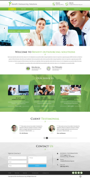 Web-Design von Sbss für Benefit Outsourcing Solutions Inc | Design: #11345289