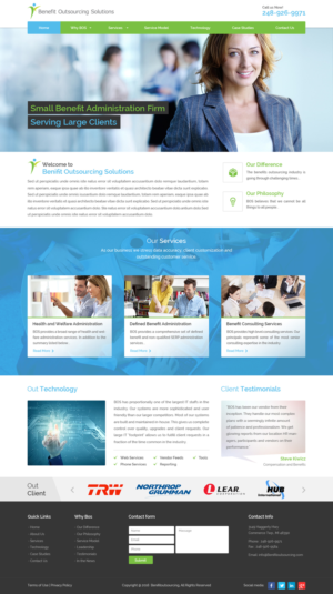 Web-Design von Sbss für Benefit Outsourcing Solutions Inc | Design: #11345306
