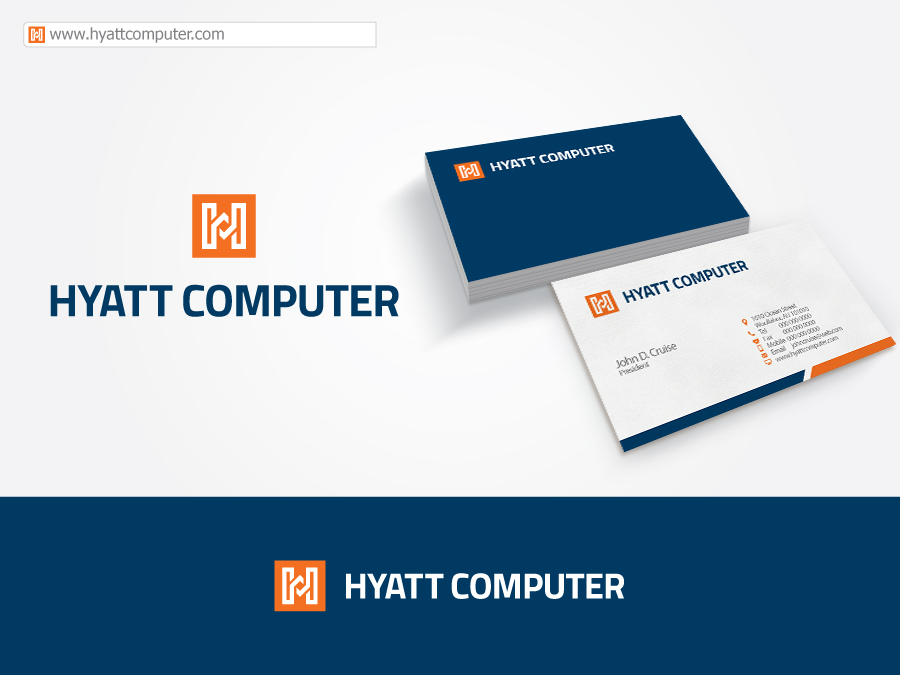 Logo Design by airborne for Hyatt Computer | Design #11304696
