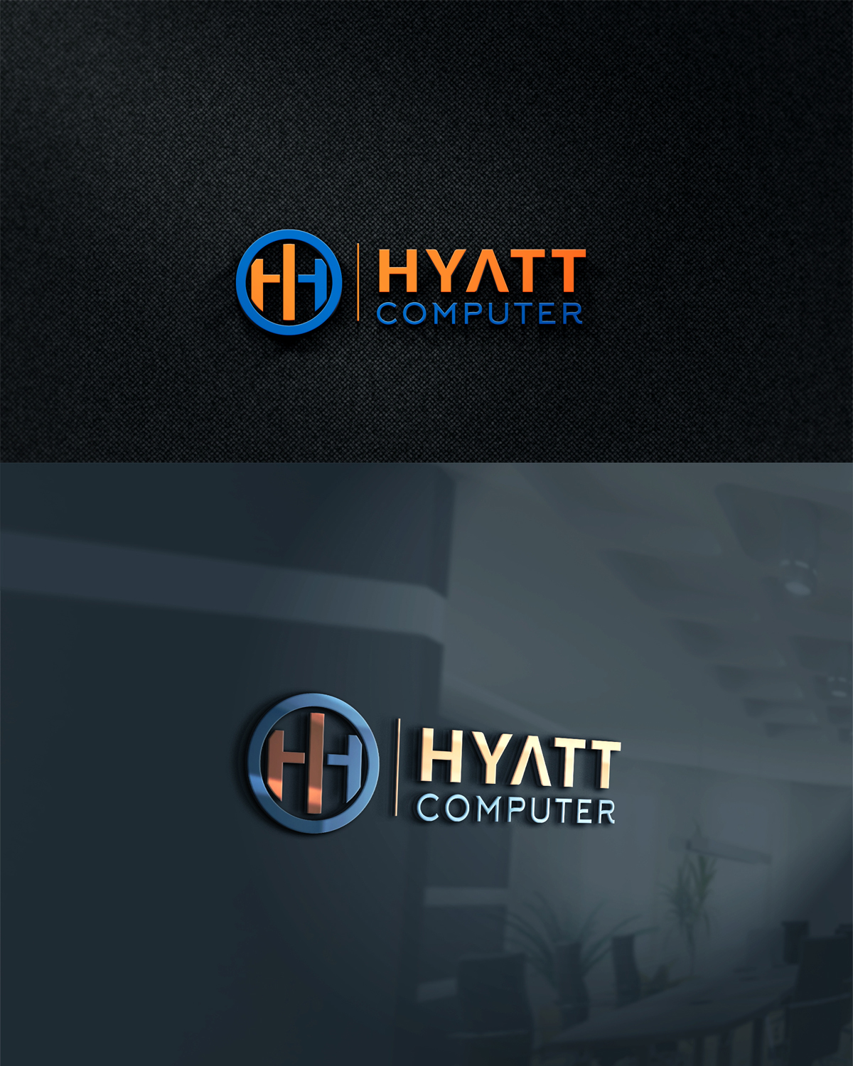 Logo Design by yoossefMaroc for Hyatt Computer | Design #11304517