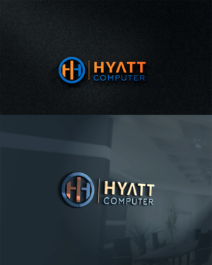 Logo Design by yoossefMaroc for Hyatt Computer | Design: #11304517