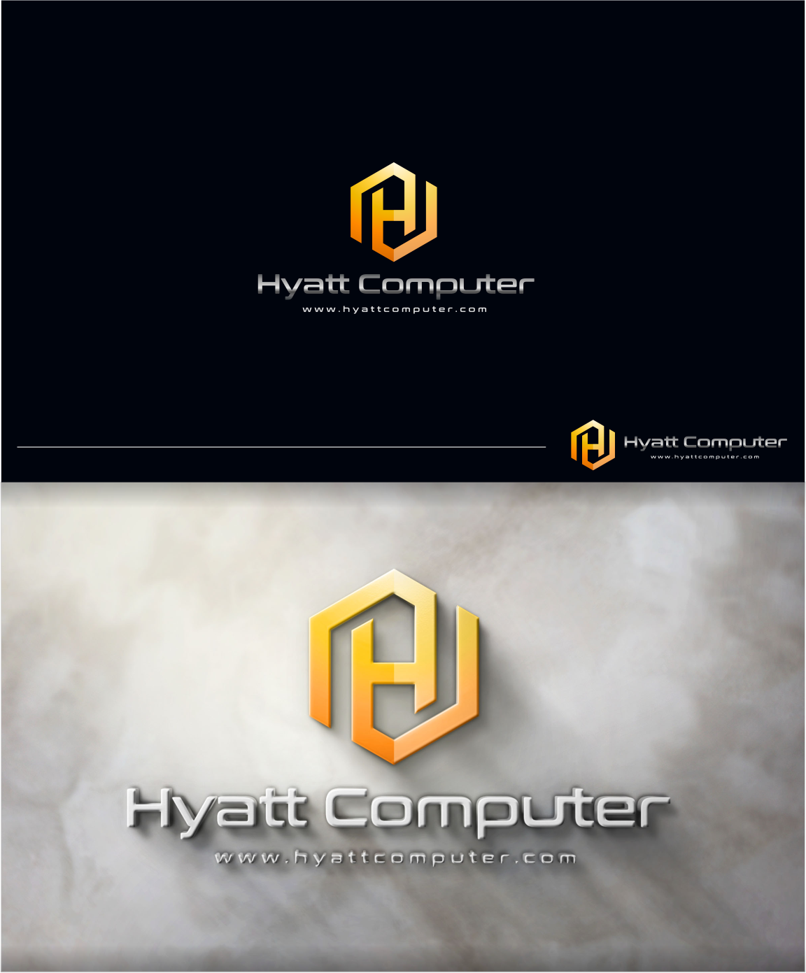 Logo Design by artswolf for Hyatt Computer | Design #11386161
