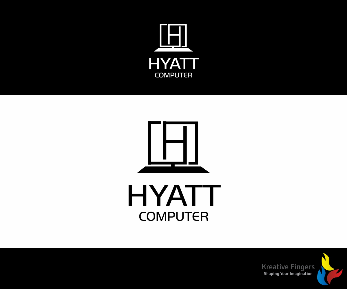 Logo-Design von Kreative Fingers für Hyatt Computer | Design #11311628