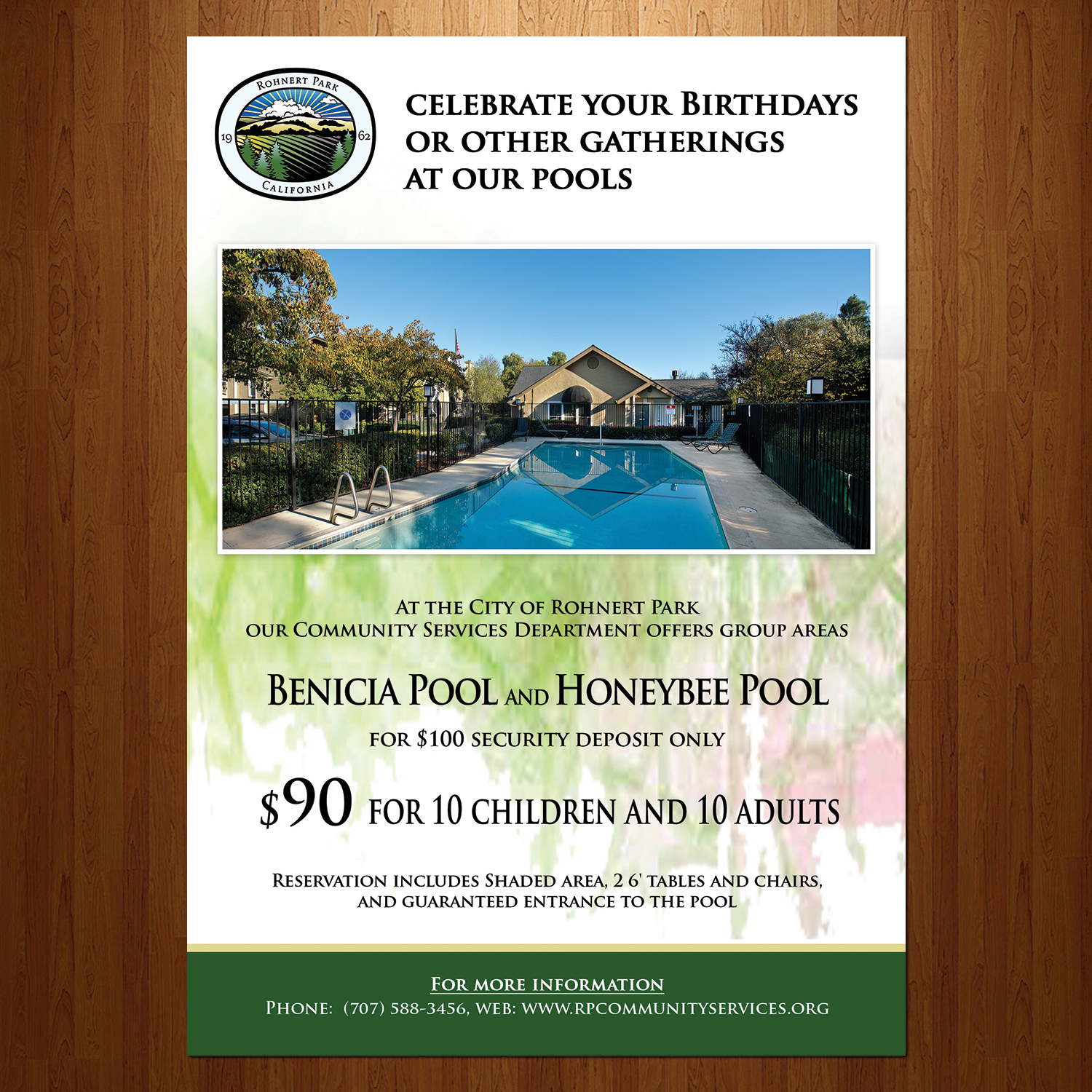 Flyer Design by VEGA-Designs for City of Rohnert Park | Design #11303206