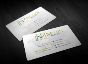 Design de Carte de Visite par Pointless Pixels India pour Nexus Medicine | Design : #11314327