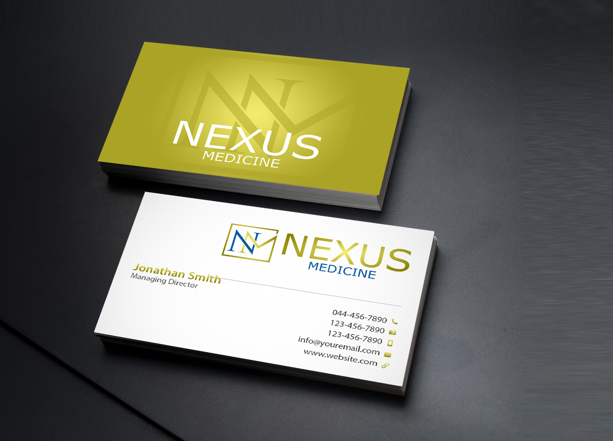 Business Card Design by Creations Box 2015 for Nexus Medicine | Design #11292679