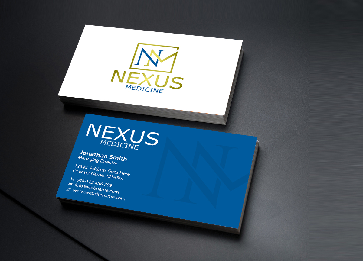 Business Card Design by Creations Box 2015 for Nexus Medicine | Design #11292686