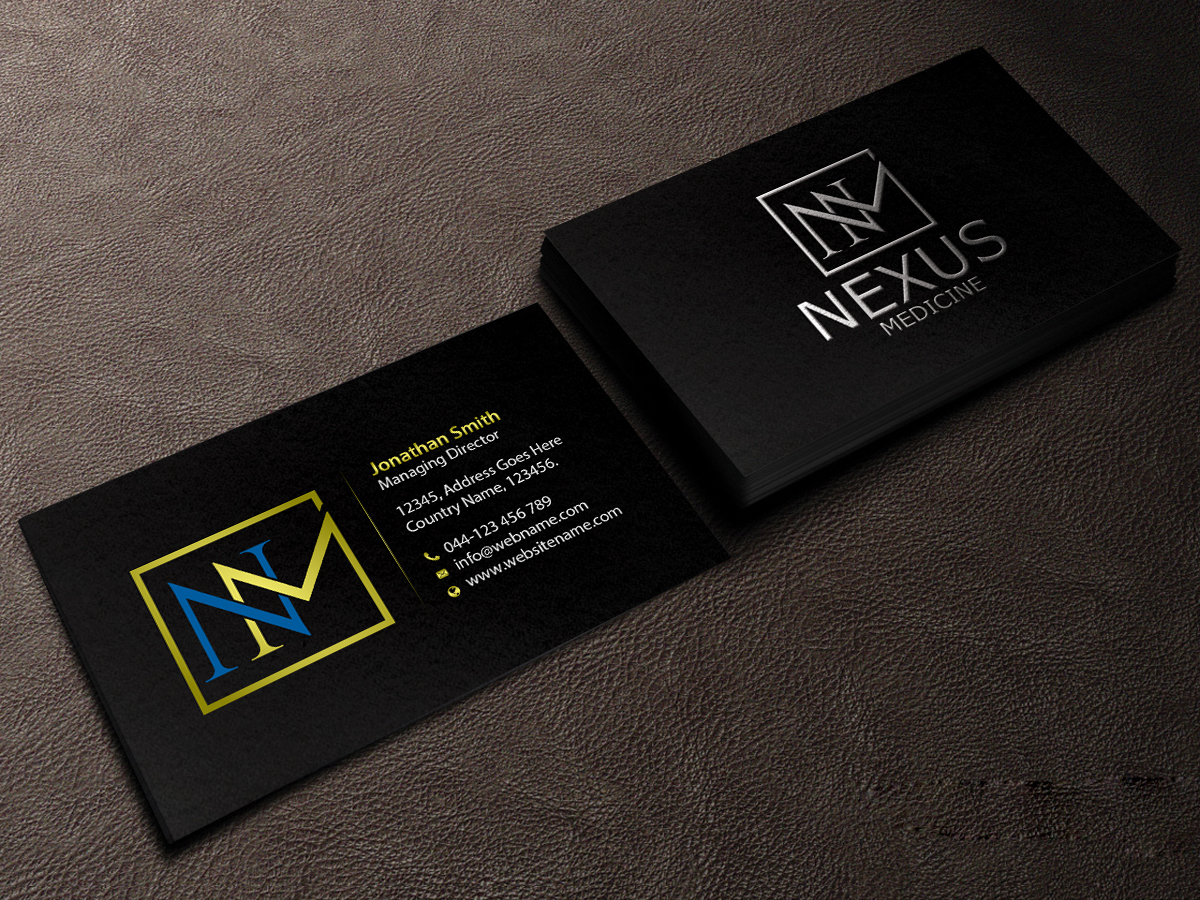 Business Card Design by Creations Box 2015 for Nexus Medicine | Design #11292709