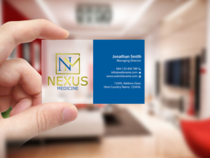 Design de Carte de Visite par Creations Box 2015 pour Nexus Medicine | Design : #11292726