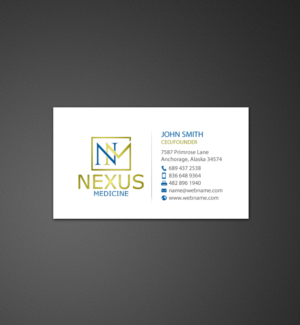 Business Card Design by chandrayaan.creative for Nexus Medicine | Design: #11288789