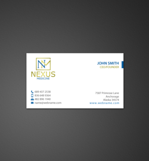 Business Card Design by chandrayaan.creative for Nexus Medicine | Design: #11288795