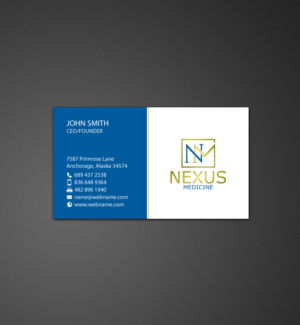 Business Card Design by chandrayaan.creative for Nexus Medicine | Design: #11288796