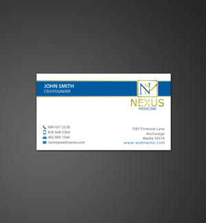 Business Card Design by chandrayaan.creative for Nexus Medicine | Design: #11288797