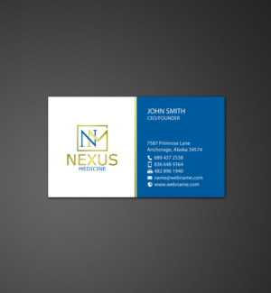Business Card Design by chandrayaan.creative for Nexus Medicine | Design: #11288798