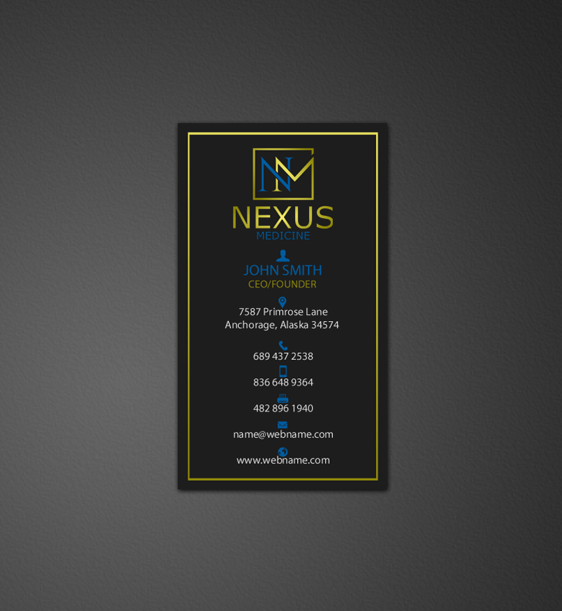 Business Card Design by chandrayaan.creative for Nexus Medicine | Design #11294883