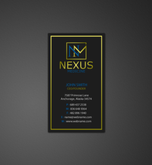 Business Card Design by chandrayaan.creative for Nexus Medicine | Design: #11294885