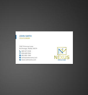 Business Card Design by chandrayaan.creative for Nexus Medicine | Design: #11294892