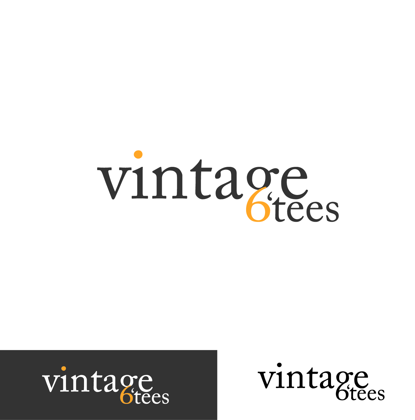 Logo Design by abc. for Vintage 6'Tees | Design #11357146