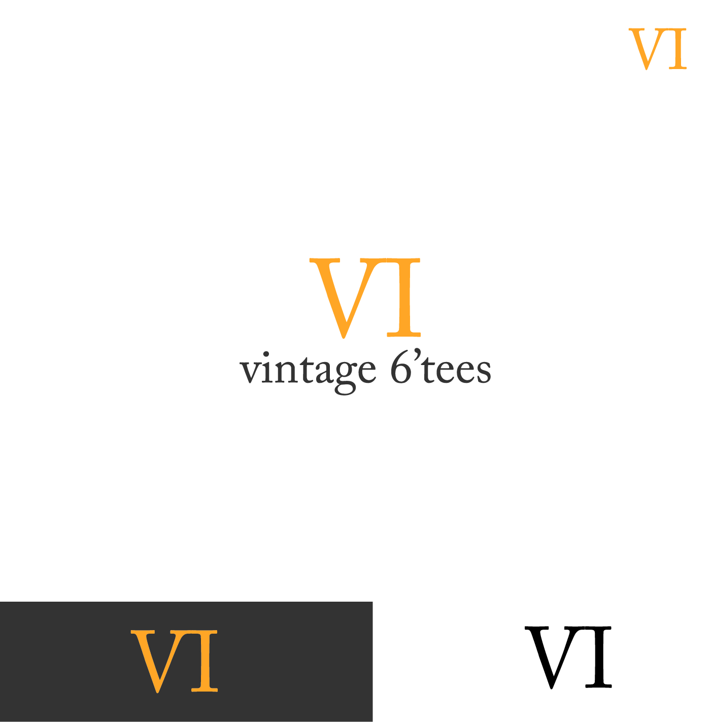 Logo Design by abc. for Vintage 6'Tees | Design #11357167