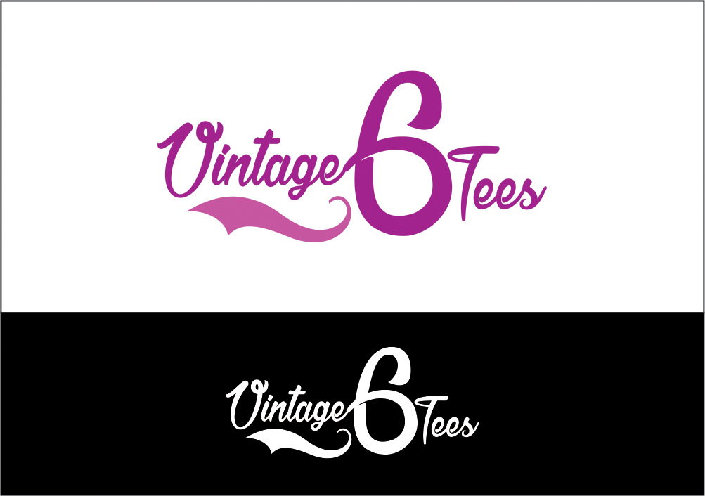 Logo Design by patelnsf for Vintage 6'Tees | Design #11392341