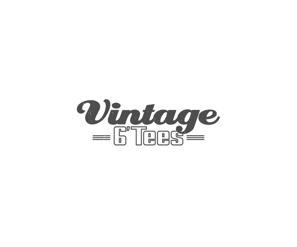 Logo Design by taufik_alrahman for Vintage 6'Tees | Design #11382499