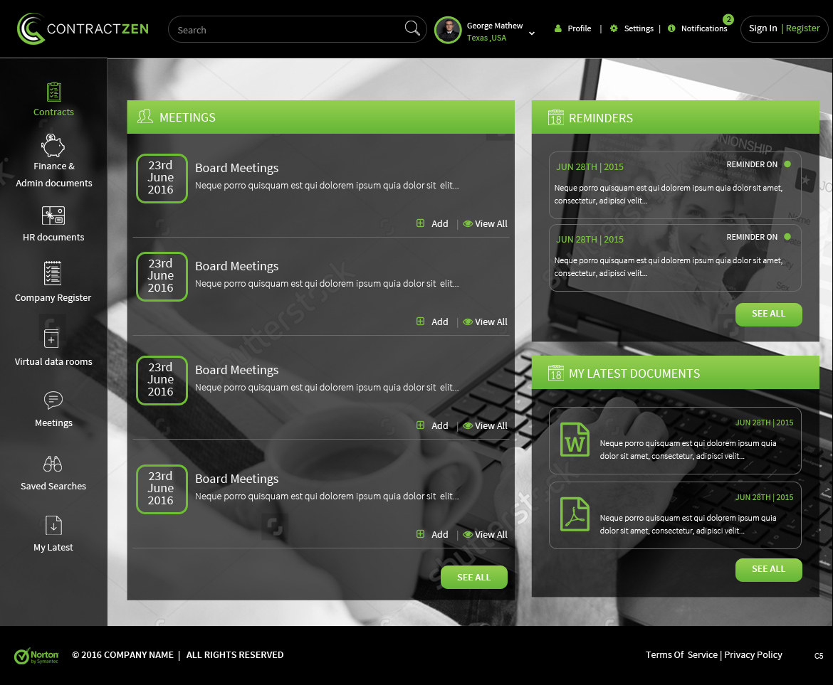 Web-Design von pb für ContractZen Ltd | Design #11344167