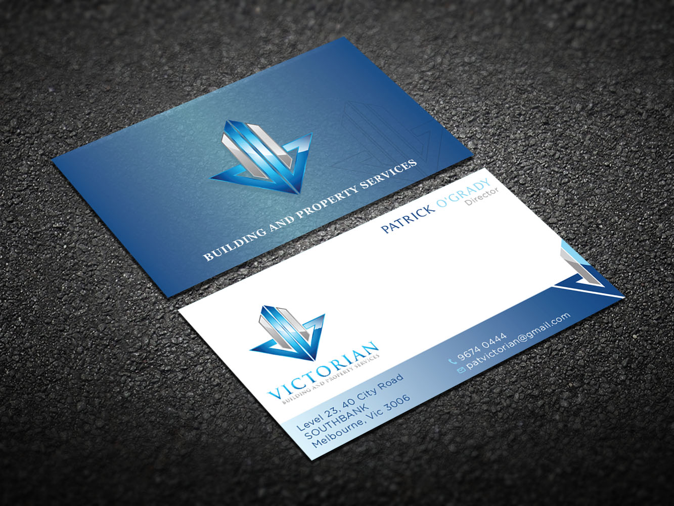 Visitenkarten-Design von Verified artistry (Design garden) für Victorian Building and Property Services | Design #11300036