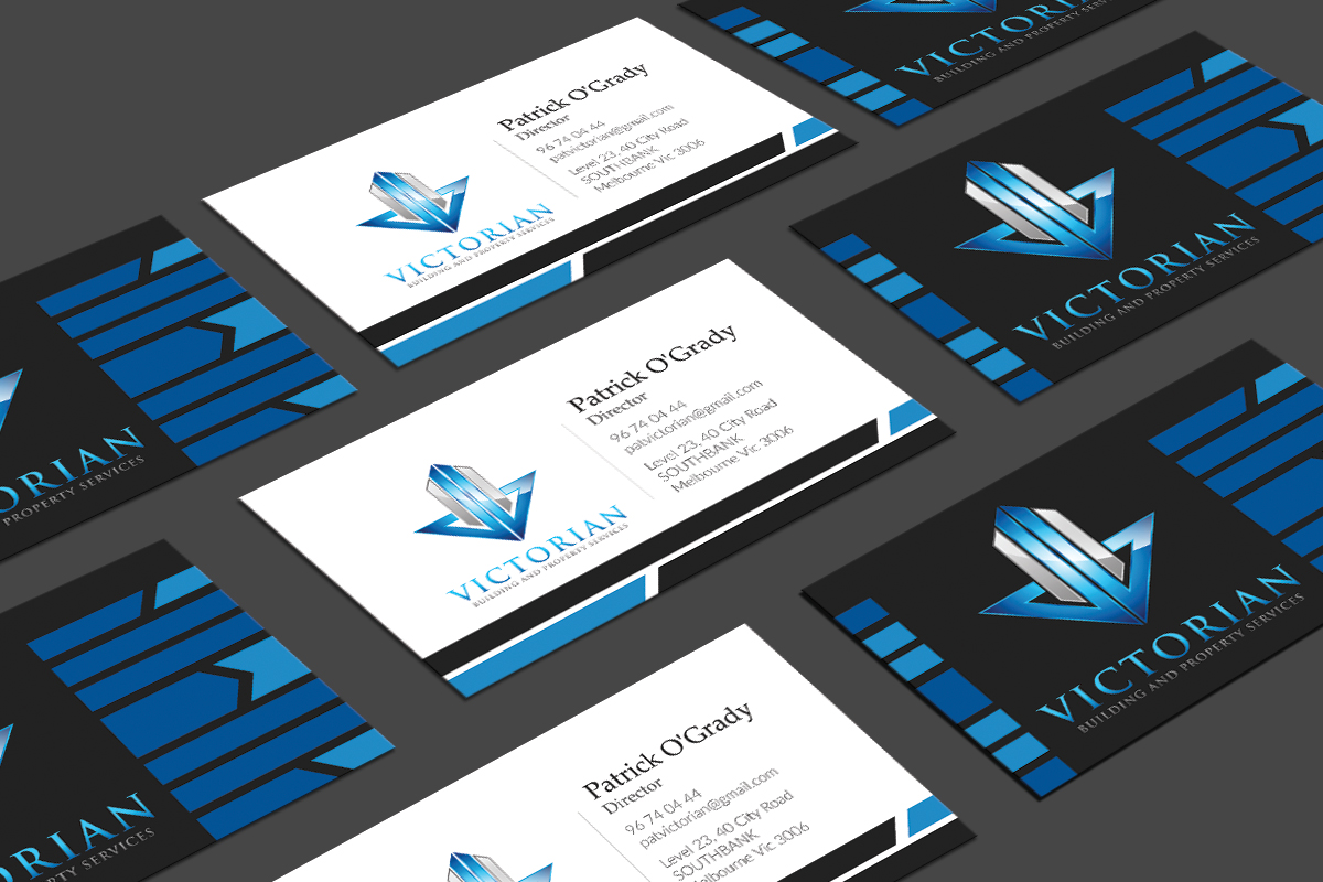 Visitenkarten-Design von JK18 für Victorian Building and Property Services | Design #11305651