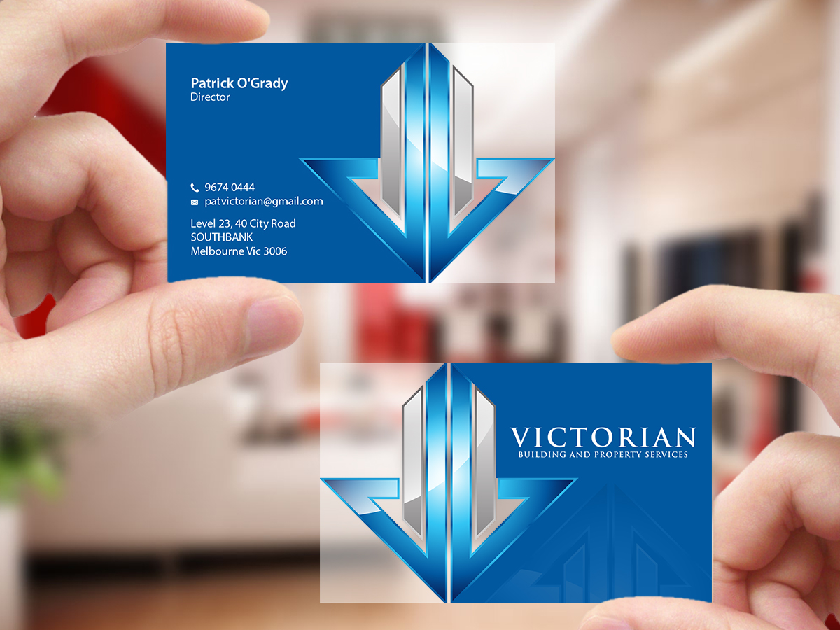 Diseño de Tarjeta de Presentación por Creations Box 2015 para Victorian Building and Property Services | Diseño #11303460