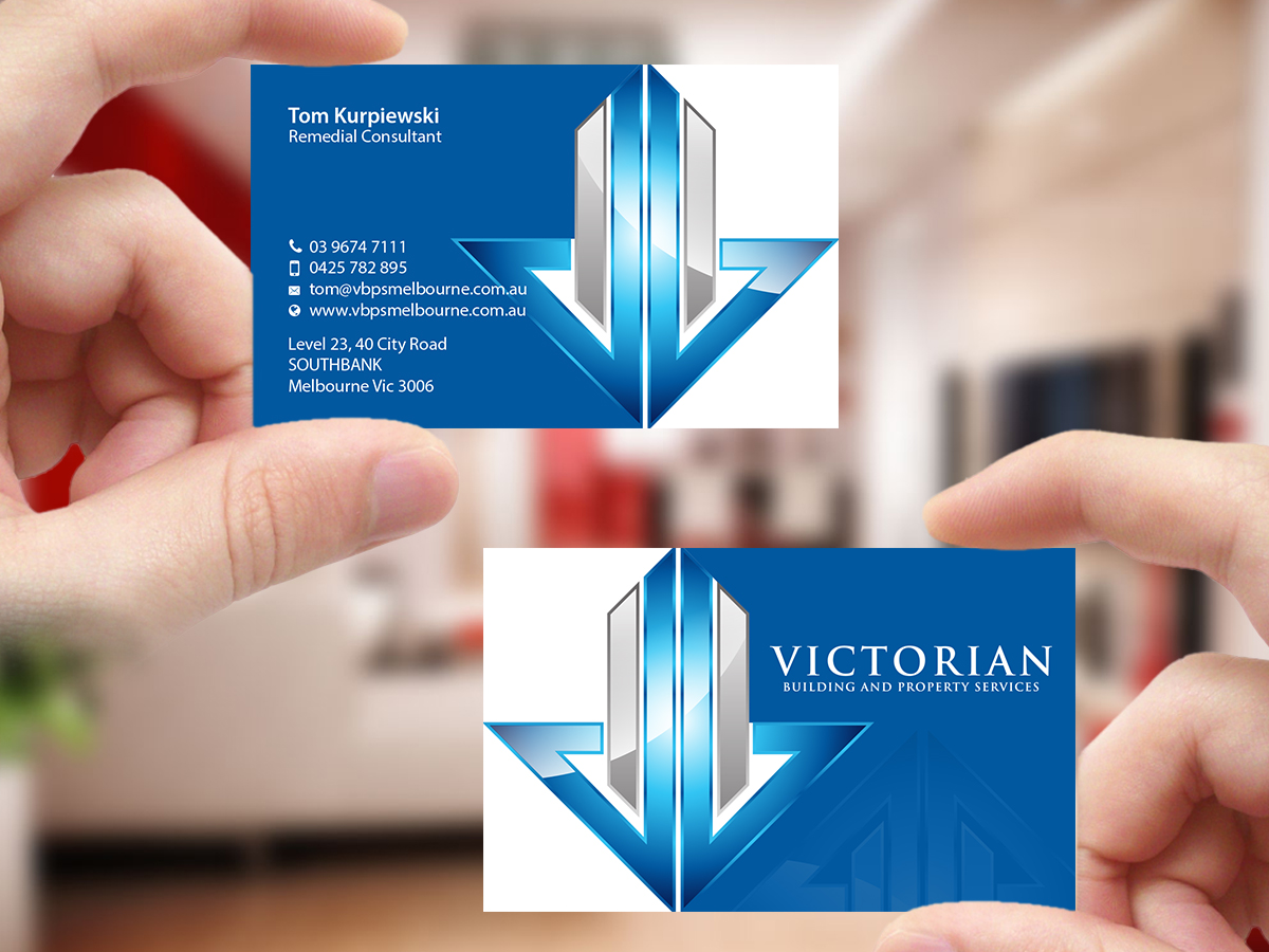 Business Card Design by Creations Box 2015 for Victorian Building and Property Services | Design #11426994