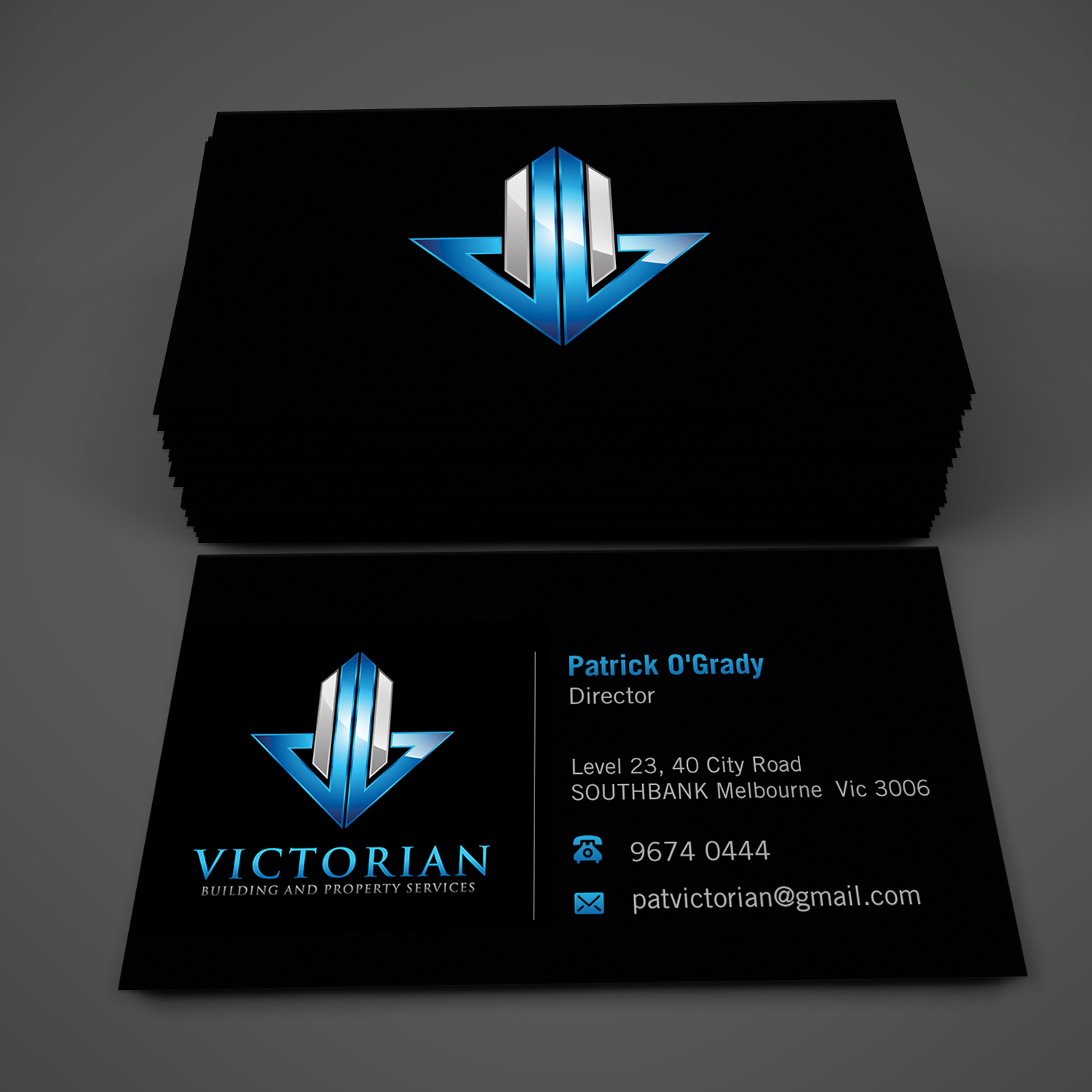 Visitenkarten-Design von Shabnum Khan für Victorian Building and Property Services | Design #11374004