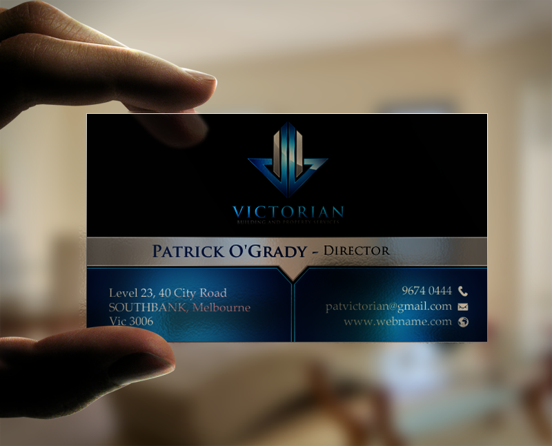 Business Card Design by chandrayaan.creative for Victorian Building and Property Services | Design #11300002