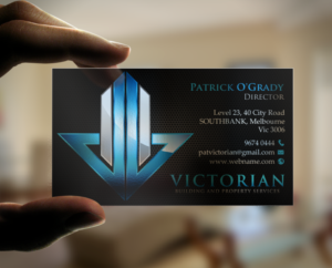 Visitenkarten-Design von chandrayaan.creative für Victorian Building and Property Services | Design: #11300009