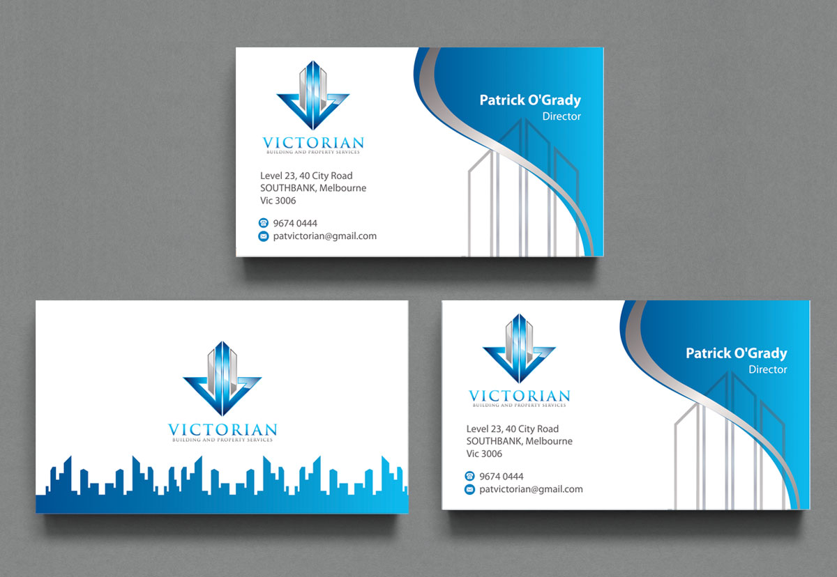 Business Card Design by alpesh9520 for Victorian Building and Property Services | Design #11319749