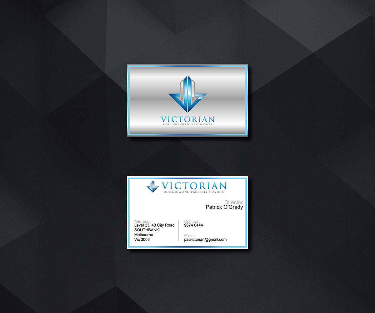 Business Card Design by JL for Victorian Building and Property Services | Design #11293309