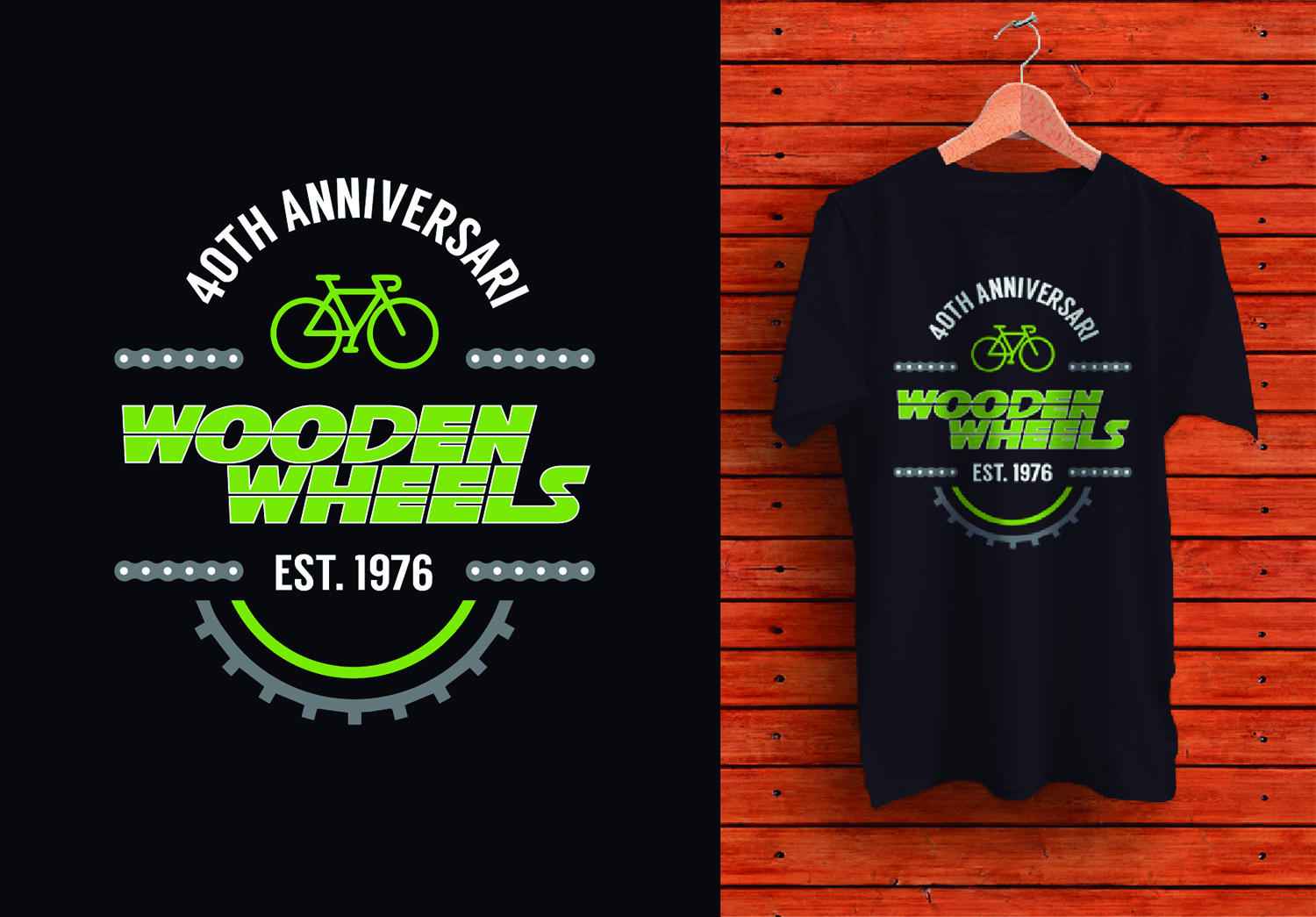 T-shirt Design by DCARO for Wooden Wheels | Design #11298709