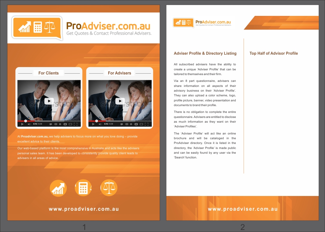 Design de Brochure par Ramaling Belkote pour ProAdviser | Design : #2313598