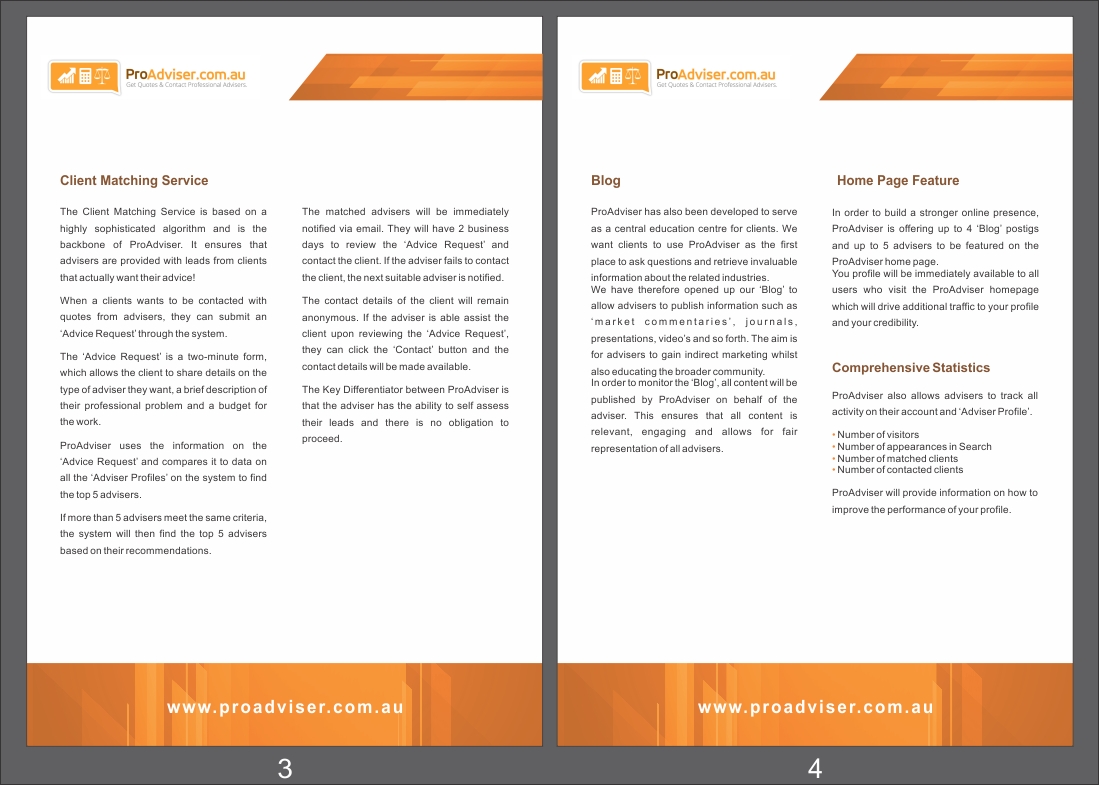 Brochure Design by Ramaling Belkote for ProAdviser | Design #2313599