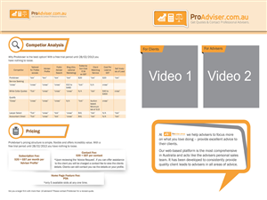 Design de Brochure par Ganesh pour ProAdviser | Design : #2309660
