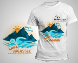 Upstate Splash Charity Open Water Swim | T-shirt Design by SAI DESIGNS
