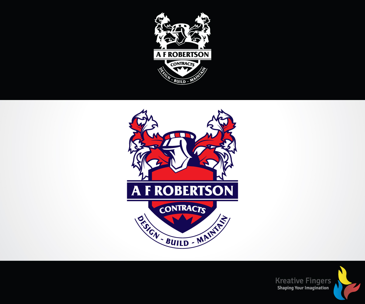 Logo Design by Kreative Fingers for A F Robertson Contracts | Design: #11354908
