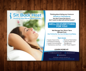 Flyer Design by Designers Hub for Sit Back Host | Design: #11312173