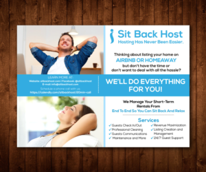 Flyer Design by Designers Hub for Sit Back Host | Design: #11323728