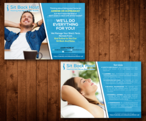 Flyer Design by Designers Hub for Sit Back Host | Design: #11345723