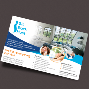 Flyer Design by PixelDesign for Sit Back Host | Design: #11335059
